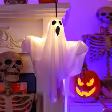 LED Hanging Halloween Ghost – Light-Up Indoor & Outdoor Decoration